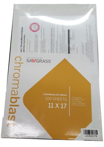 NEW &amp; UNOPENED ChromaBlast Heat Transfer Paper 11 x 17 - 100 Sheets, 13111715