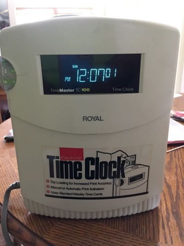 Royal TimeMaster TC100 Time Clock- No Key