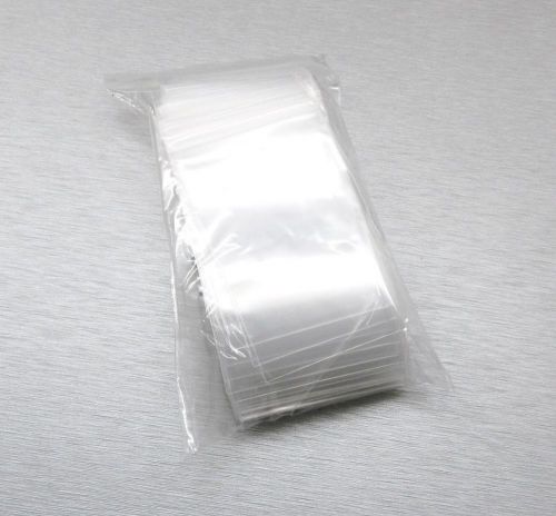 100 2&#034;x3&#034; ZIPLOCK BAGS Clear 2MIL Small POLY BAG RECLOSABLE BAGS Plastic Baggies