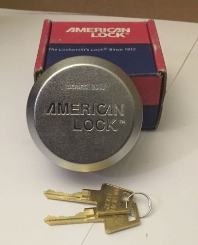 American 2000 series hidden shackle puck padlock with 2 keys for sale