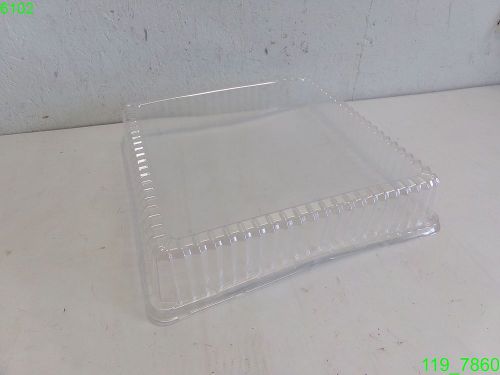 SQUARE CLEAR PLASTIC DOME LIDS 16&#034; X 16&#034; , 40 PACK , DDSQ1616 - NEW