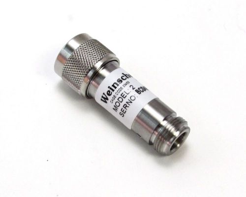 NEW Aeroflex / Weinschel Model 2 Fixed Attenuator - DC-18 GHz, 2 dB, Type-N M/F