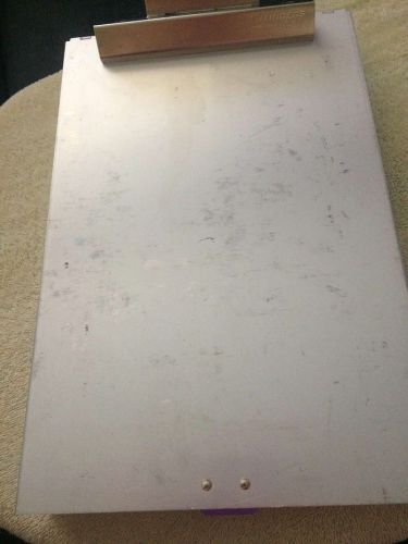 SAUNDERS 9&#034; X ~13.5&#034;   Aluminum CLIPBOARD FORM HOLDER