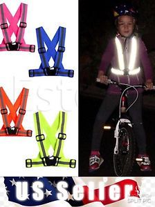 Adjustable &amp; Multifunctional Security Visibility Reflective Vest Gear , orange