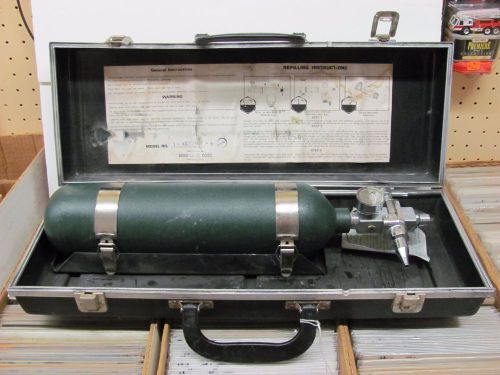 Vintage aero/chem portable oxygen tank w/ regulator &amp; carry case for sale