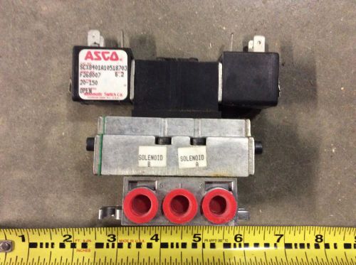 ASCO SCX8401A10518703 Dual Air Solenoid Valve 20-150PSI 6.2 Watts