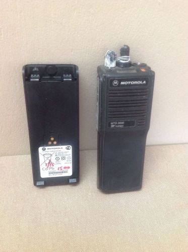 Motorola mts2000 model i 800 mhz radio h01ucd6pw1bn with battery for sale