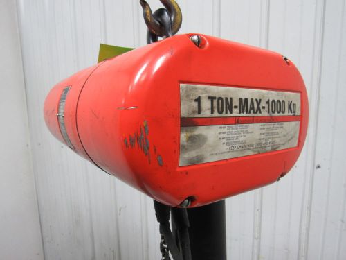 CM L2 Lodestar 1 Ton Electric Chain Hoist 2 Sp. 5/16 FPM  460V 3Ph 11&#039;6&#034; Lift