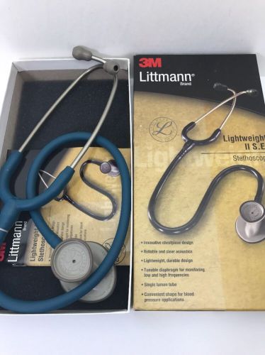 3m littmann lightweight ii s.e. stethoscope, caribbean blue tube, 28 inch, 2452 for sale