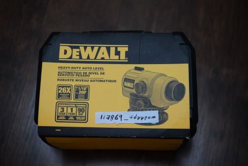 BRAND NEW DEWALT DW096 AUTOMATIC AUTO HEAVY DUTY 13 IN. 26x 300ft. OPTICAL LEVEL