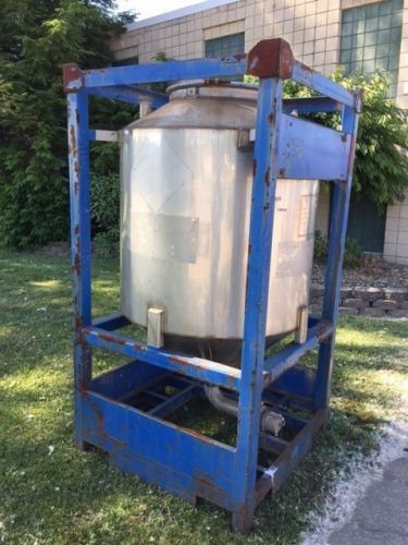 343 gallon stainless steel cone bottom tank made by metalcraft for sale