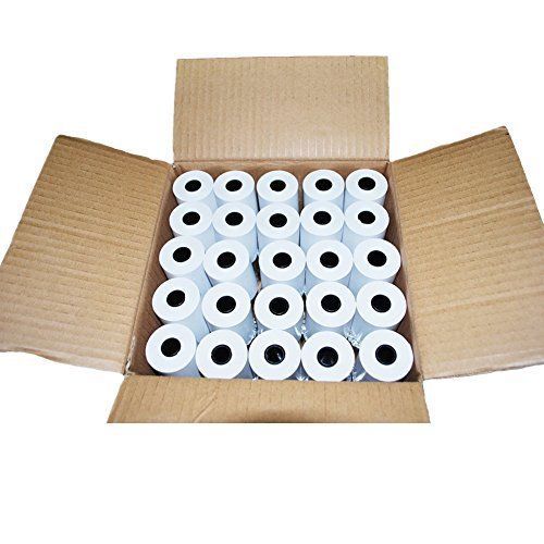 Rbhk 2 1/4&#034; x 50&#039; thermal receipt paper, cash register pos paper roll, 50 rolls for sale