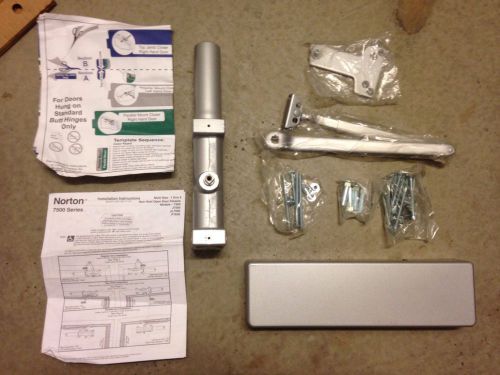 Norton Assa Abloy 7500 XSN Complete Heavy Duty Door Closer Tri-Pkd in Aluminum!