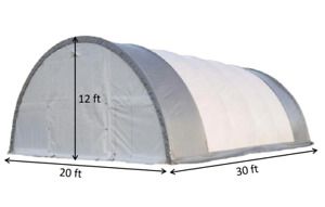 L20&#039;xW30&#039;xH12&#039; Single Truss Arch Storage Shelter