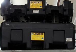 Justrite 2 66 Gal. Drum, 2 pcs. containment storage,  stacking item &amp; Cradle