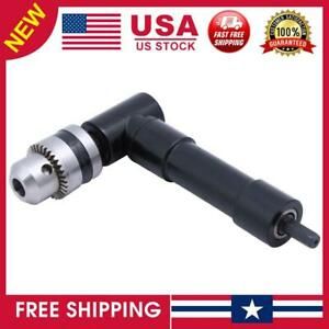 Aluminium Head Right Angle Drill Attachment 90 Degree Chuck Key Handle Adap