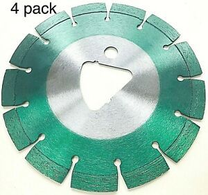 4PK-6&#034; x .100 Soff-Cut Green Diamond Blade 542777007 xl 2000