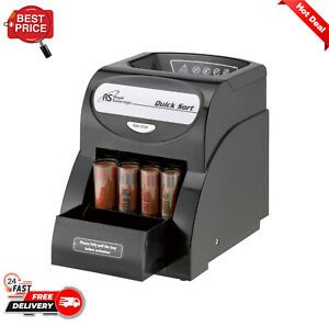 Electric Coin Sorter Change Money Cash Counting Counter Machine Anti-Jam Roll