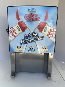 SILVER KING COMMERCIAL REFRIGERATED 3 FLAVORS COFFEE CREAMER DISPENSER
