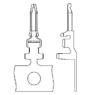 Headers &amp; Wire Housings 24-28 AWG MALE CONTACT TIN REEL (1000 pieces)