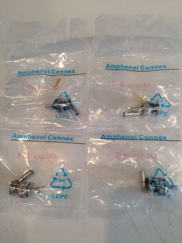 Amphenol connex 112133 coaxial connector bnc rf connector straight crimp plug for sale