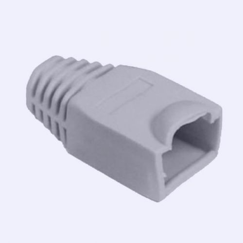 10x Network Cable CAT5/CAT5E/CAT6 RJ45 Boot/Cap Gray DE4516