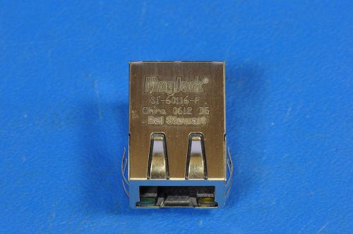 Jack magjack 1port 100 base-t stewart si-60116-f 60116 si60116f for sale