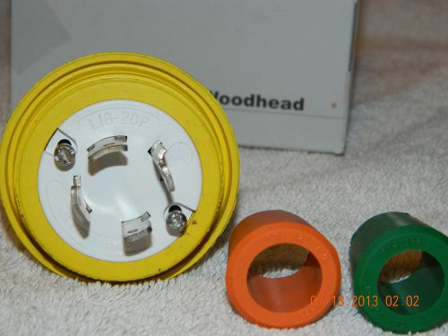 WOODHEAD MALE CAT# 26W76 FEMALE # 27W76 WATERTITE  20 AMP 480 VOLT 3 PHASE PLUGS