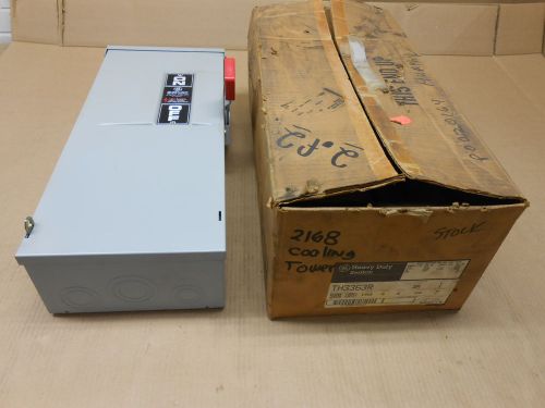 1 NIB GE TH3363R HEAVY DUTY SAFETY SWITCH 100A 100 AMP 600V TYPE 3R FUSIBLE 3P