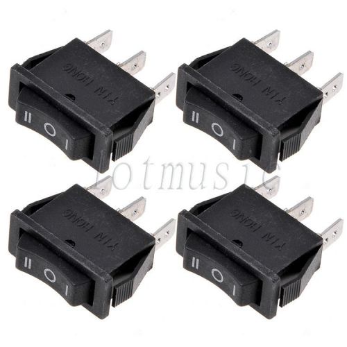 4* 3 Pin SPDT on-off-on Snap In Mini Boat Rocker Switch 250V/16A 125V/20A