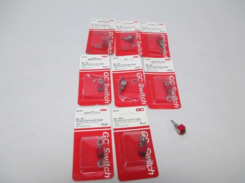 LOT 9 NEW GC ELECTRONICS 35-010 ON-ON MINIATURE BAT HANDLE TOGGLE SWITCH D341255