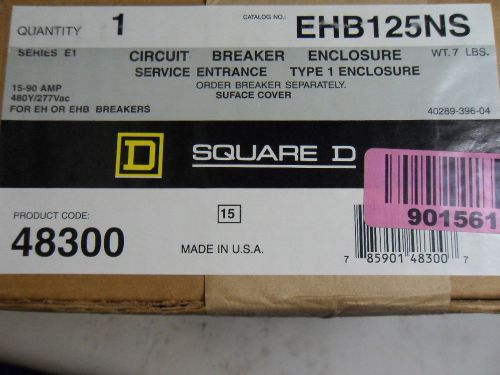 (H14) 1 NEW SQUARE D EHB125NS CIRCUIT BREAKER ENCLOSURE