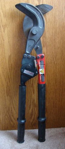 H.K. PORTER 8610CS 4&#034; RATCHET TYPE HAND CABLE CUTTER