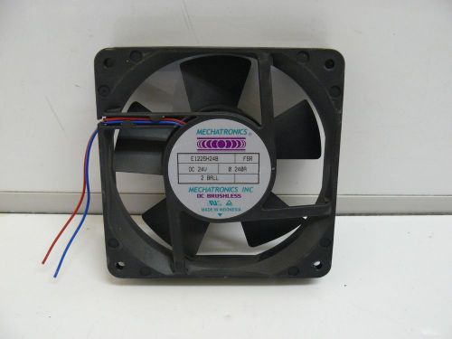 MECHATRONICS E1225H24B DC BRUSHLESS FAN DC 24V 0.24 AMPS 4 3/4&#034; X 4 3/4&#034; X 1&#034;