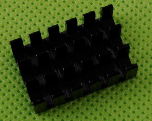 10pcs heat sink black 25x16x10mm ic heat sink aluminum 25*16*10mm cooling fin for sale