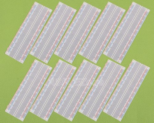 10pcs breadboard 830 point solderless pcb bread board mb-102 mb102 testnew for sale