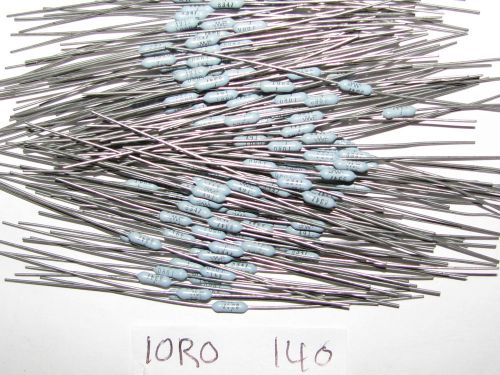 140 NOS MEPCO 10 OHM RN55 METAL FILM RESISTORS TUBE AMPLIFIER TRANSISTOR PARTS