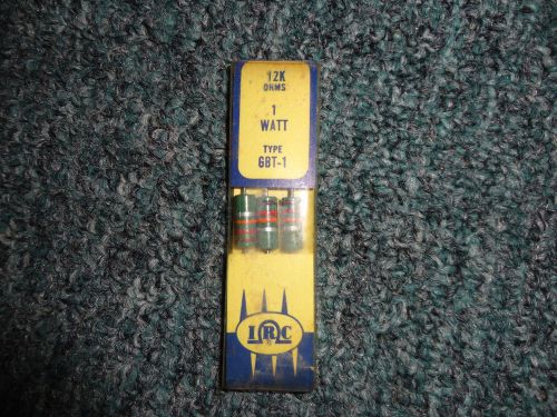 IRC Resistor 1 Watt 12K  OHMS Type GBT-1  Qty 3 NOS