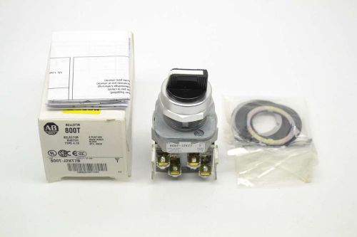 ALLEN BRADLEY 800T-J2KT7B 3-POSITION MAINTAINED BLACK SELECTOR T SWITCH B402950