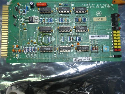 (m6-2) 1 emerson 440-0020-21 servo grind pc board for sale