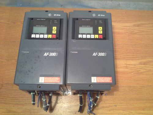 GE AF 300B DRIVE 6VAF343001B A2 1HP OUTPUT 460V 2.5AMPS 3 PH LOT OF 2