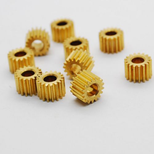 10PCS 17 teeth Metal Gear fit 4mm Shaft Motor 0.45 mode Micro Copper Pulley