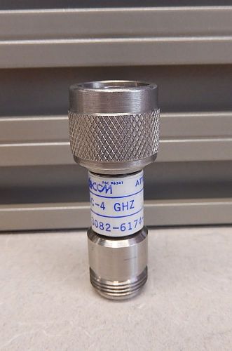 M/A-COM 3082-6174-20 20 dB N (M/F) ATTENUATOR DC TO 4 GHz