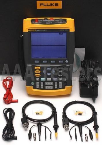 Fluke 196b scopemeter 1gs/s dual-input 100mhz handheld oscilloscope for sale