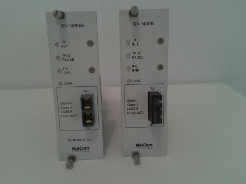 SPIRENT / NETCOM Smartbits optic cards GX-1405B 850nm &amp; GX 1405Bs 1300nm Used