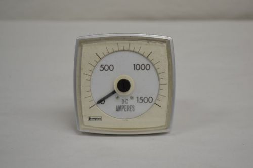 CROMPTON 0-1500A AMP DC AMPERES PANEL METER GAUGE AMMETER D206729