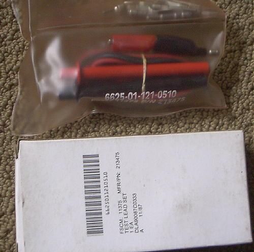 6625-01-121-0510 BARNETT  ELWYN MILITARY TEST LEAD SET KIT NEW.