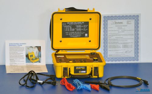 Aemc 1060 1000v megger megohmmeter insulation tester 1kv 4tohm nist calibrated for sale