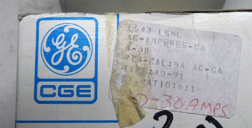 (X5-4) 1 NEW CANADIAN GENERAL ELECTRIC L543 LSNL PANEL METER