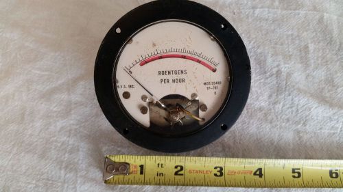 VINTAGE QVS Roentgens Per Hour meter 354RO TP-761 STEAMPUNK Roentgens Meter